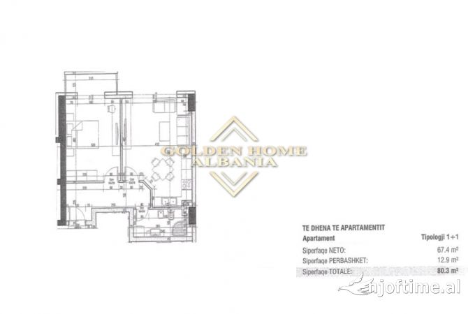 Shtepi ne shitje 1+1 ne Tirane - 96,360 Euro