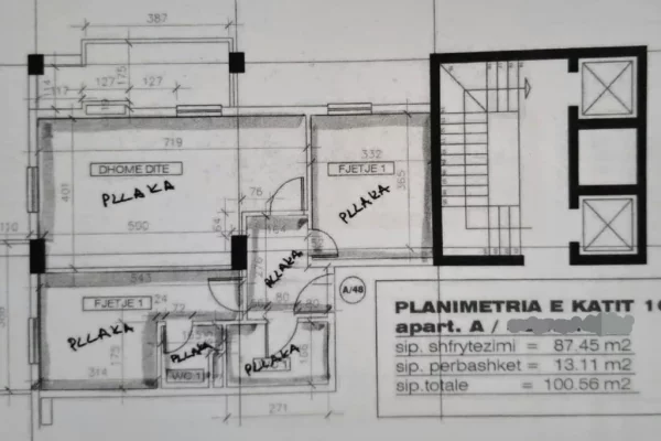 Shtepi ne shitje Apartament ne Tirane, 2+1, Mobilimi E mobiluar, Pagesa 310,000  Euro.