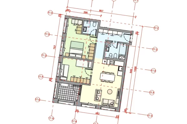 Shtepi ne shitje Apartament ne Tirane, 2+1, Mobilimi E mobiluar, Pagesa 170,000  Euro.
