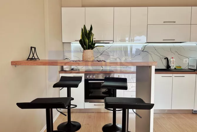 Shtepi me qera Apartament ne Tirane, 1+1, Mobilimi E mobiluar, Pagesa 690  Euro.