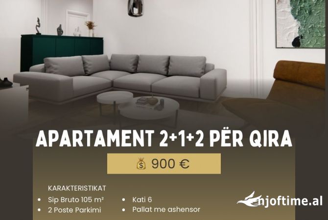 Shtepi me qera 2+1 ne Tirane - 900 Euro
