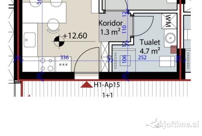 Shtepi ne shitje 1+1 ne Durres - 92,400 Euro