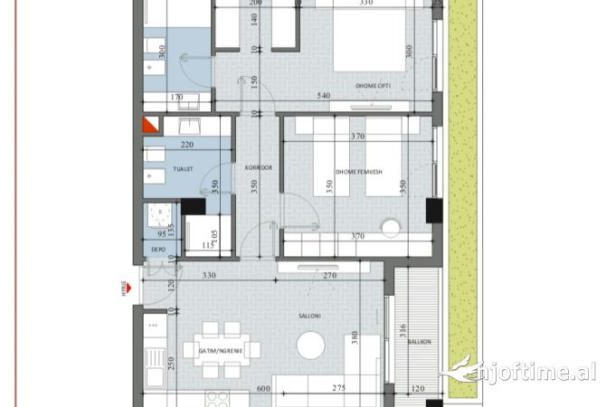 Shtepi ne shitje 2+1 ne Tirane - 114,600 Euro