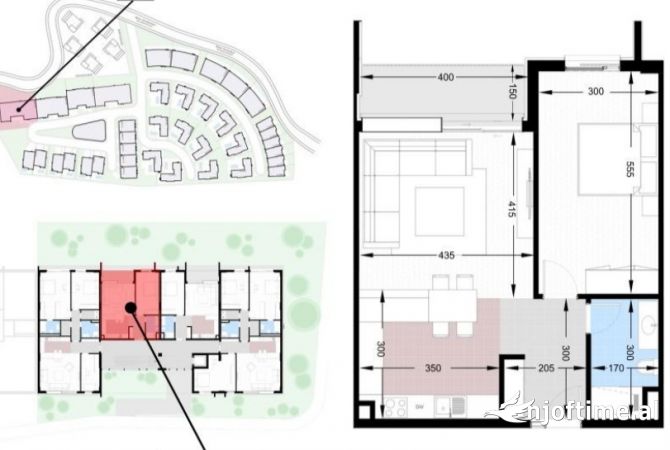 Shtepi ne shitje 1+1 ne Tirane - 171,600 Euro