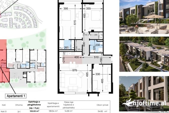 Shtepi ne shitje 2+1 ne Tirane - 336,600 Euro