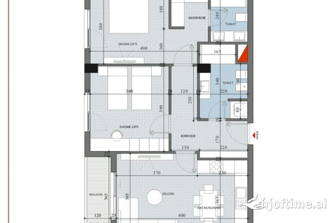 Shtepi ne shitje 2+1 ne Tirane - 124,800 Euro