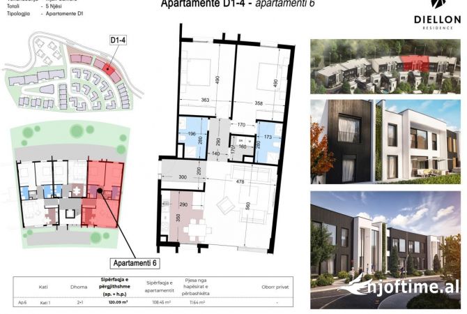 Shtepi ne shitje 2+1 ne Tirane - 264,000 Euro