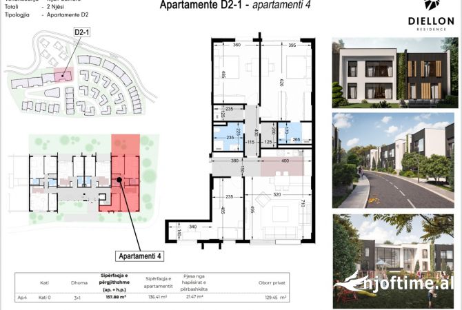 Shtepi ne shitje 3+1 ne Tirane - 347,226 Euro
