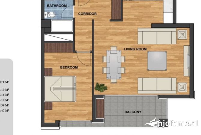 Shtepi ne shitje 1+1 ne Tirane - 165,168 Euro