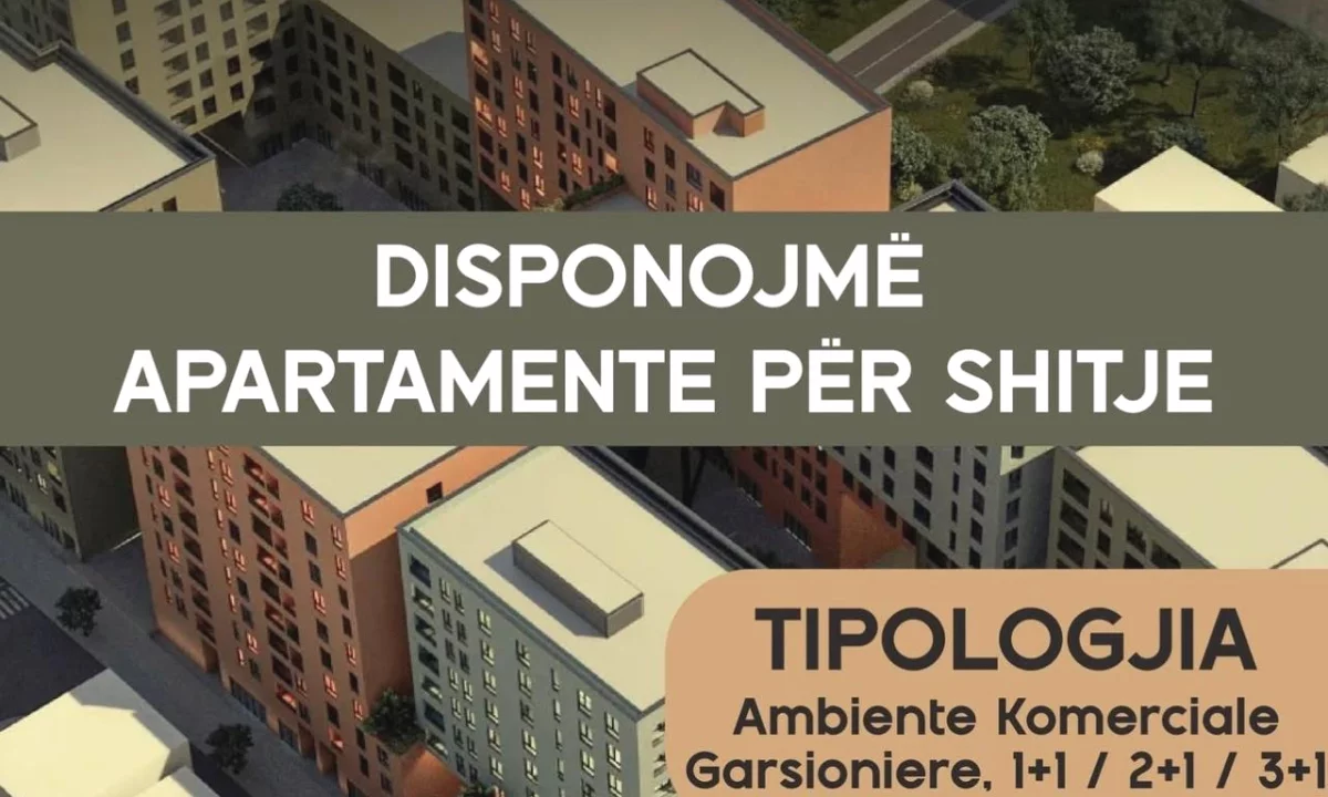 Shtepi ne shitje Apartament ne Tirane, 2+1, Mobilimi Bosh, pa mobiluar, Pagesa 145,000  Euro.