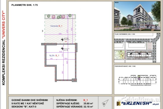 Business Property in Sale 1+1 in Tirana - 99,000 Euro