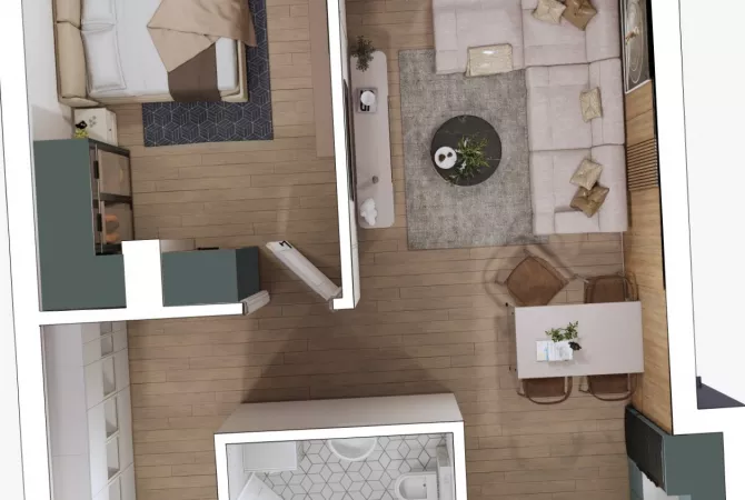 Casa in vendita 1+1 a Tirana - 135,000 Euro