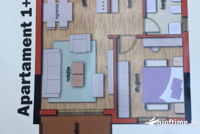 Shtepi ne shitje 1+1 ne Tirane - 150,000 Euro
