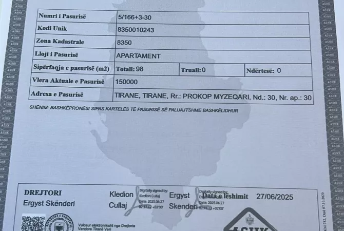 Apartment for sale in Tirana 2+1, Furnished