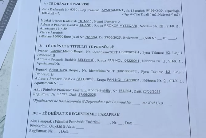 Apartment for sale in Tirana 2+1, Furnished