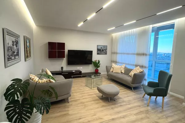 Shtepi me qera Apartament ne Tirane, 2+1, Mobilimi E mobiluar, Pagesa 1,300  Euro.