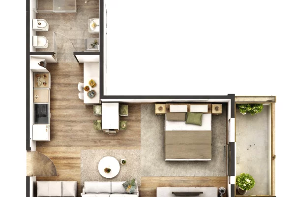 Apartment for sale in Tirana Garsoniere, Emty