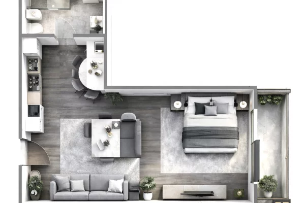 Apartment for sale in Tirana Garsoniere, Emty