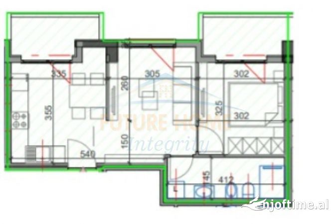 Shtepi ne shitje 1+1 ne Tirane - 107,200 Euro