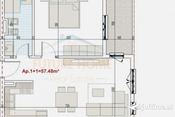 Casa in vendita 1+1 a Tirana - 59,751 Euro