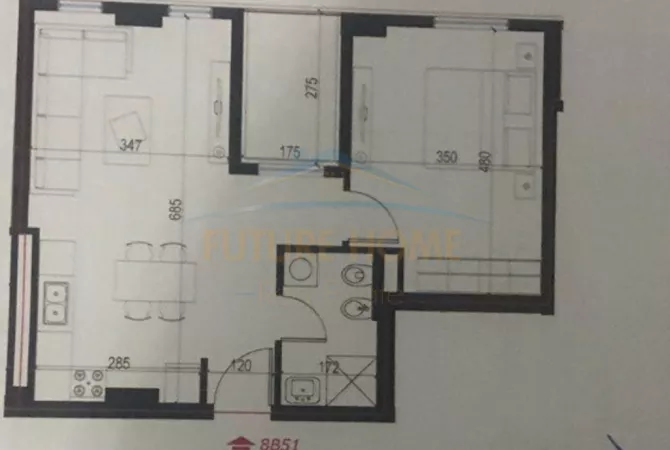 Shtepi ne shitje 1+1 ne Tirane - 76,000 Euro