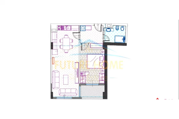 Shtepi ne shitje 1+1 ne Tirane - 146,000 Euro