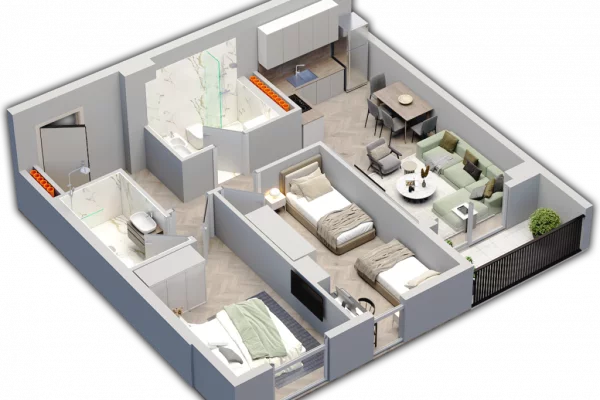 Shtepi ne shitje 2+1 ne Tirane - 109,500 Euro