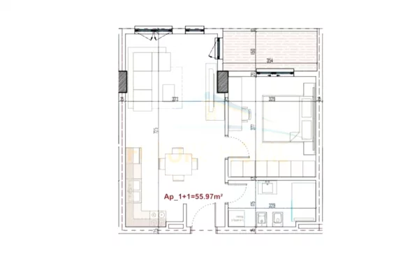 Shtepi ne shitje 1+1 ne Tirane - 646,500 Euro