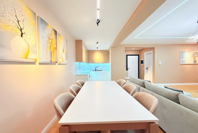 Shtepi me qera Apartament ne Tirane, 2+1, Mobilimi E mobiluar, Pagesa 1,200  Euro.