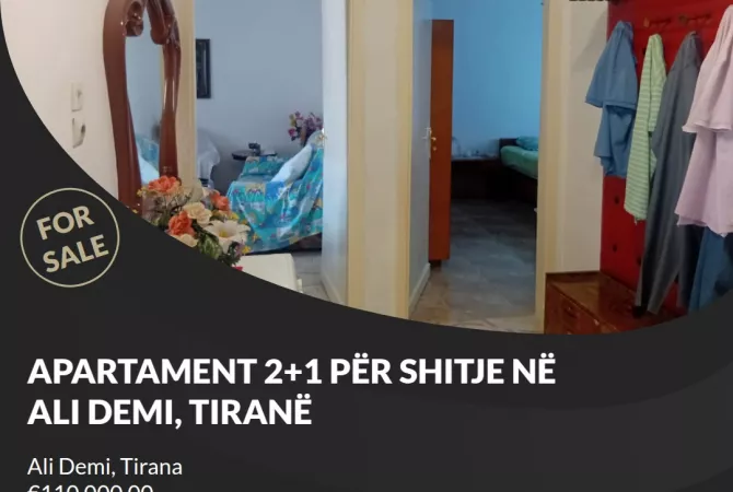 Shtepi ne shitje 2+1 ne Tirane - 110,000 Euro