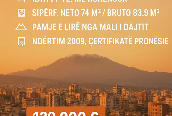 House for Sale 2+1 in Tirana - 129,000 Euro