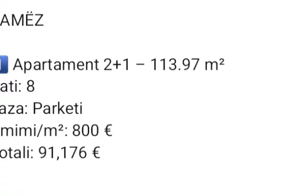 Shtepi ne shitje 2+1 ne Tirane - 91,176 Euro