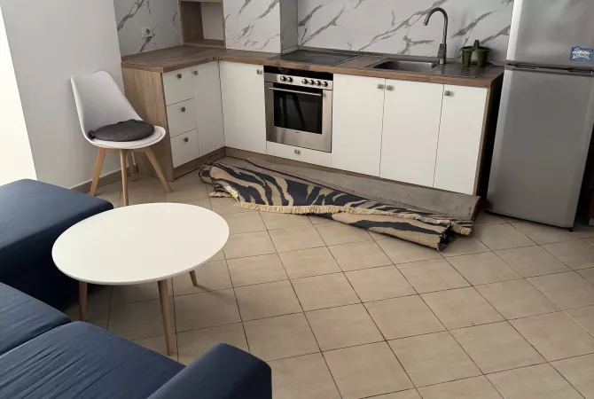 Shtepi me qera Apartament ne Tirane, 1+1, Mobilimi E mobiluar, Pagesa 40,000  Leke.