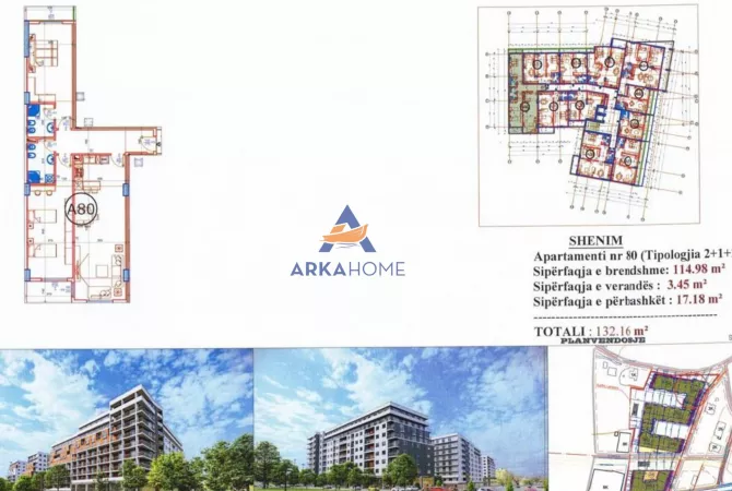 Shtepi ne shitje 2+1 ne Tirane - 152,000 Euro