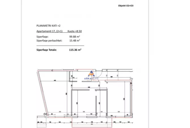 Shtepi ne shitje 2+1 ne Tirane - 176,000 Euro