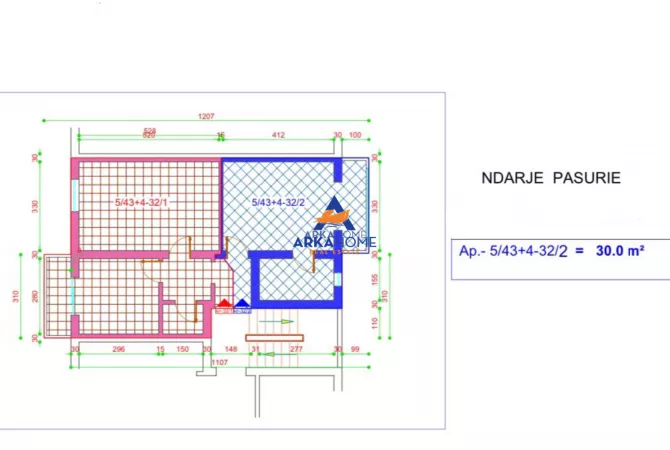 Shtepi ne shitje Garsoniere ne Tirane - 95,000 Euro