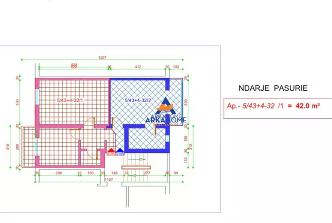 Shtepi ne shitje Garsoniere ne Tirane - 135,000 Euro