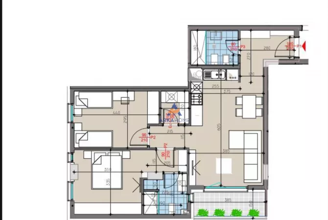 Shtepi ne shitje 2+1 ne Tirane - 385,200 Euro