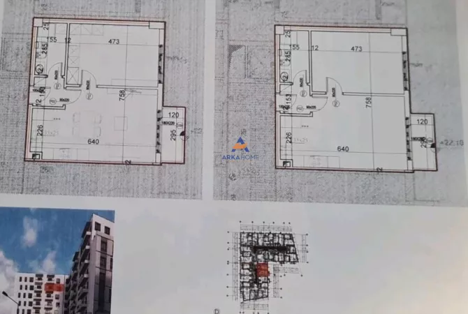 Shtepi ne shitje Apartament ne Tirane, 1+1, Mobilimi Bosh, pa mobiluar, Pagesa 105,000  Euro.