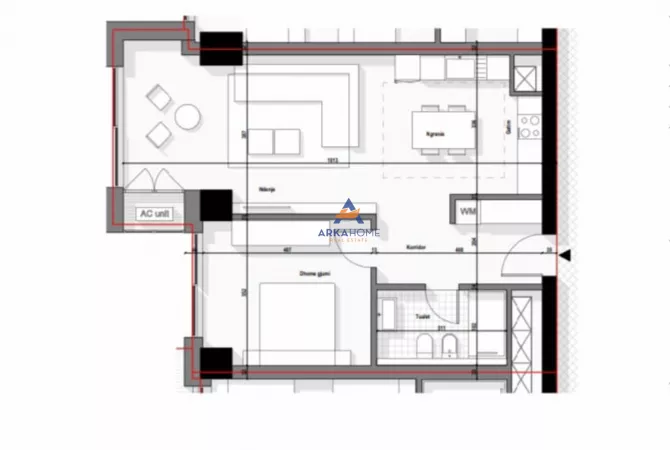 Shtepi ne shitje 1+1 ne Tirane - 200,000 Euro