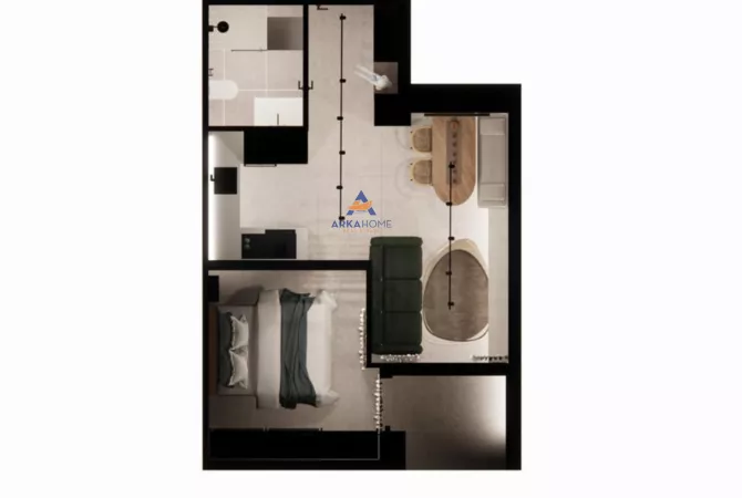 Shtepi ne shitje Apartament ne Tirane, 1+1, Mobilimi E mobiluar, Pagesa 136,000  Euro.