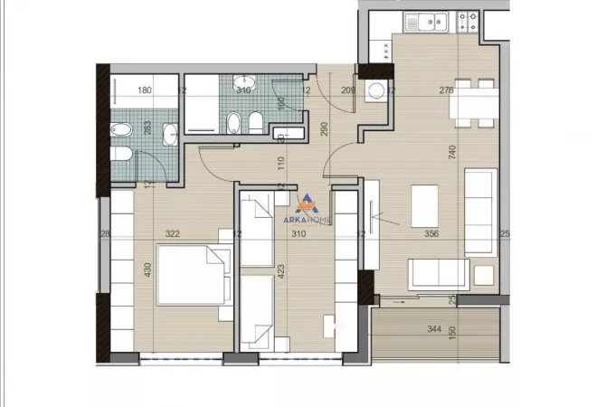 House for Sale 2+1 in Tirana - 115,000 Euro
