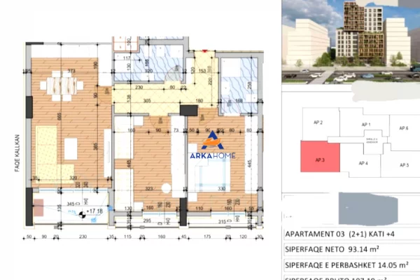 Shtepi ne shitje 2+1 ne Tirane - 192,942 Euro