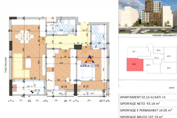 Shtepi ne shitje 2+1 ne Tirane - 192,942 Euro