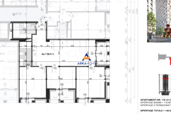 House for Sale 3+1 in Tirana - 309,320 Euro