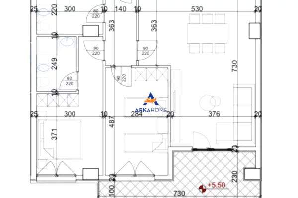 Shtepi ne shitje 2+1 ne Tirane - 187,040 Euro
