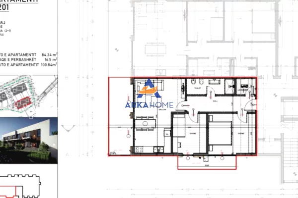 Shtepi ne shitje 2+1 ne Tirane - 156,302 Euro
