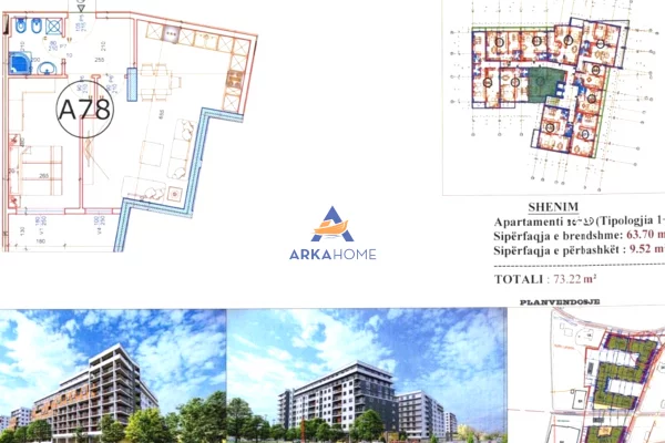 Shtepi ne shitje 1+1 ne Tirane - 87,000 Euro