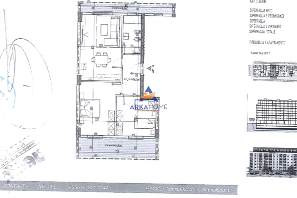 Shtepi ne shitje 2+1 ne Tirane - 79,376 Euro