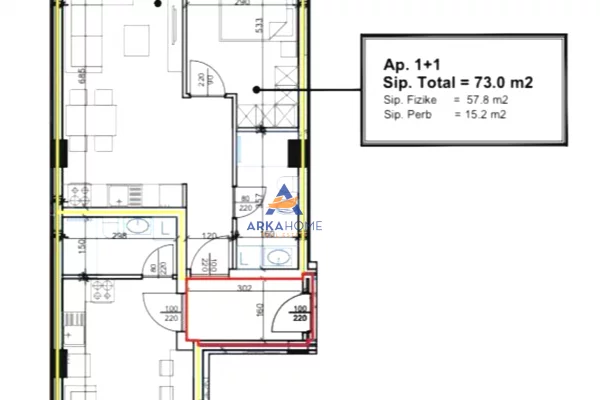 House for Sale 1+1 in Tirana - 125,000 Euro